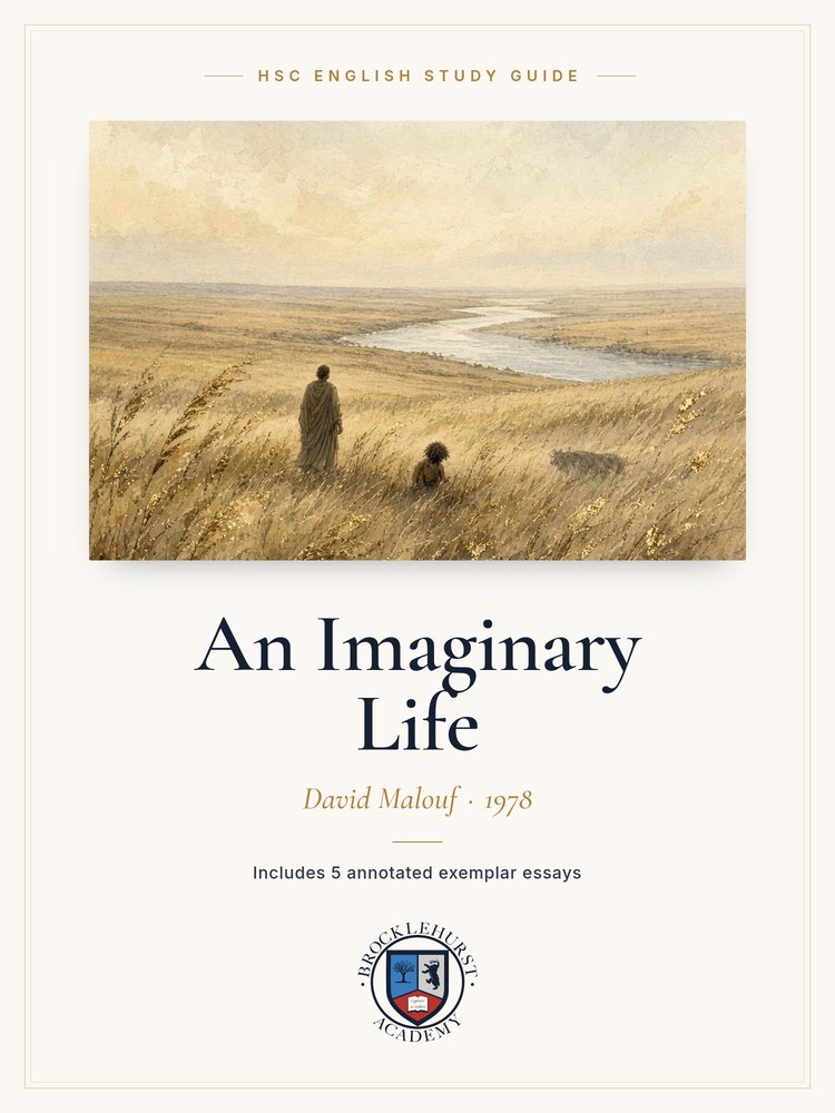 Cover: An Imaginary Life study guide by Brocklehurst Academy